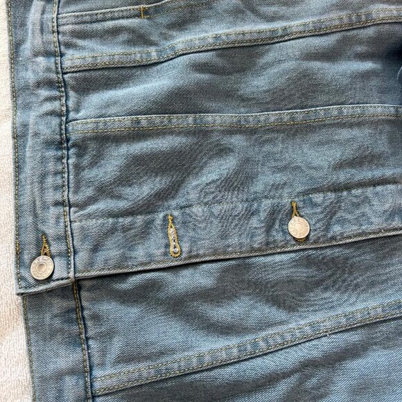 Oversized Denim Jean Jacket   New - Picture 6 of 6